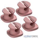 CO060 Mini Cable Organizer Clips  4 Piece Set for Cable Management-Pink